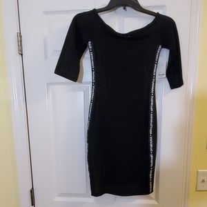 Black fitted dress